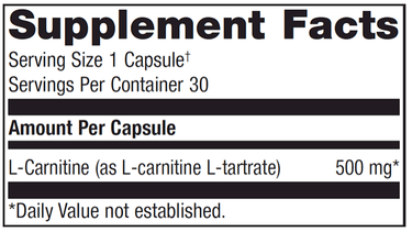 L-Carnitine 30 caps * Metagenics Supplement - Conners Clinic
